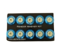 Picture of NRG Fender Washer Kit w/Rivets For Plastic (Blue) - Set of 10