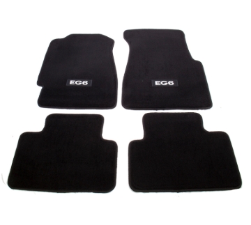Picture of NRG Floor Mats - 92-95 Honda Civic 2DR (EG6 Logo) - 4pc.