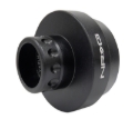 Picture of NRG Short Spline Adapter - 16+ Yamaha YXZ (Secures With OEM Lock Nut) - Black