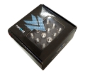 Picture of NRG 200 Series M12 X 1.25 Titanium Lug Nut Set - 21 Pc w/Lock Key Socket - Silver