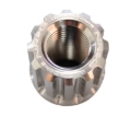 Picture of NRG 200 Series M12 X 1.25 Titanium Lug Nut Set - 21 Pc w/Lock Key Socket - Silver