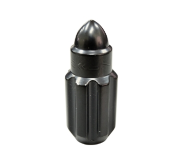 Picture of NRG 500 Series M12 X 1.5 Bullet Shape Steel Lug Nut Set - 21 Pc w/Lock Key - Black