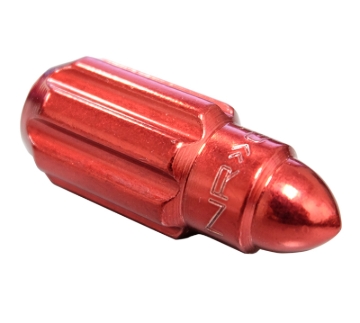 Picture of NRG 500 Series M12 X 1.5 Bullet Shape Steel Lug Nut Set - 21 Pc w/Lock Key - Red