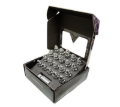 Picture of NRG 500 Series M12 X 1.5 Bullet Shape Steel Lug Nut Set - 21 Pc w/Lock Key - Silver