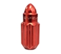 Picture of NRG 500 Series M12 X 1.5 Bullet Shape Steel Lug Nut Set - 21 Pc w/Lock Key - Red