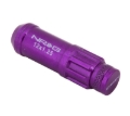 Picture of NRG 700 Series M12 X 1.25 Steel Lug Nut w/Dust Cap Cover Set 21 Pc w/Locks & Lock Socket - Purple