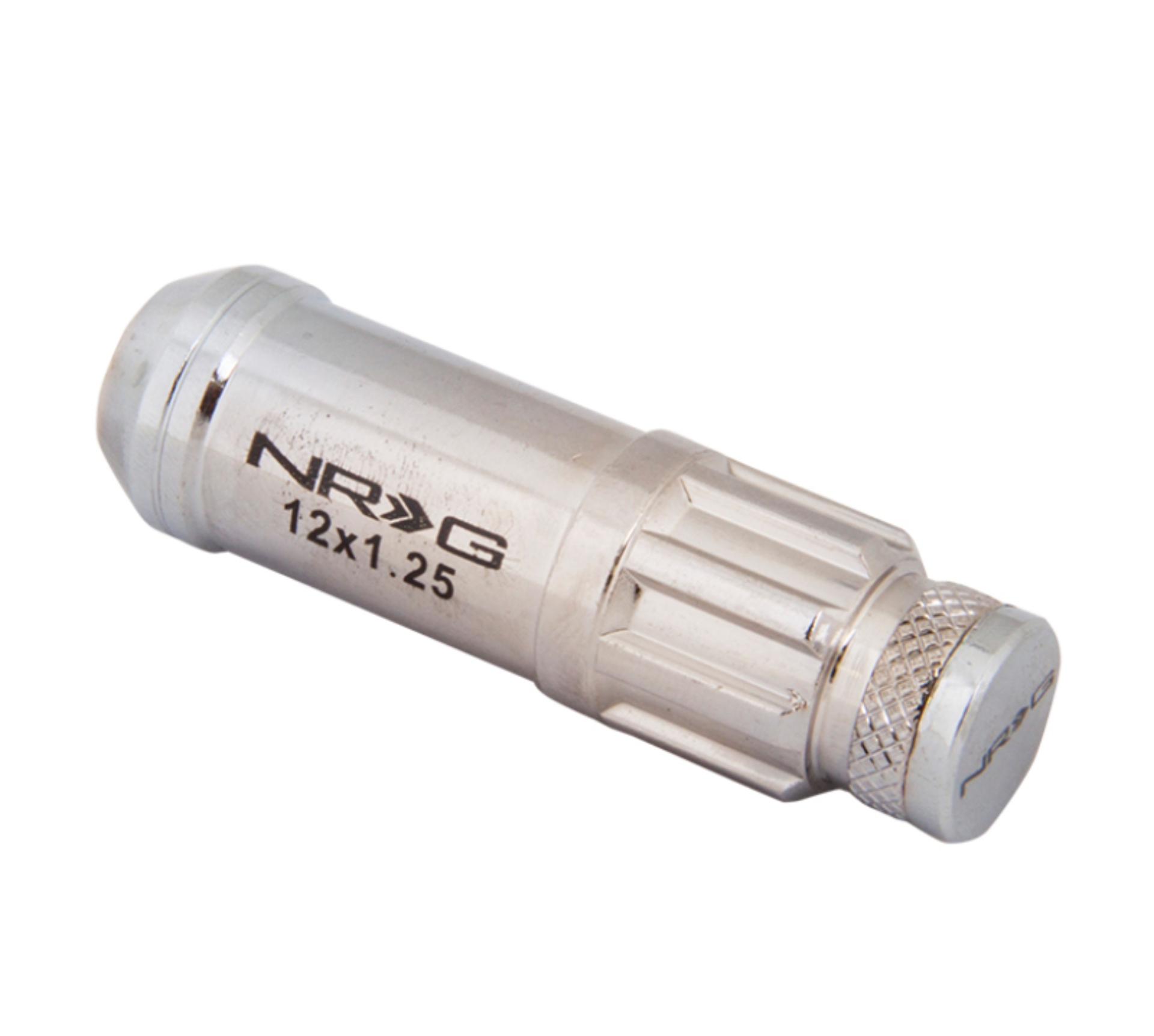 Picture of NRG 700 Series M12 X 1.25 Steel Lug Nut w/Dust Cap Cover Set 21 Pc w/Locks & Lock Socket - Silver