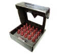 Picture of NRG 500 Series M12 X 1.5 Bullet Shape Steel Lug Nut Set - 21 Pc w/Lock Key - Red
