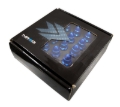 Picture of NRG 500 Series M12 X 1.5 Bullet Shape Steel Lug Nut Set - 21 Pc w/Lock Key - Blue