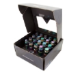 Picture of NRG 700 Series M12 X 1.5 Steel Lug Nut w/Dust Cap Cover Set 21 Pc w/Locks & Lock Socket - Neochrome