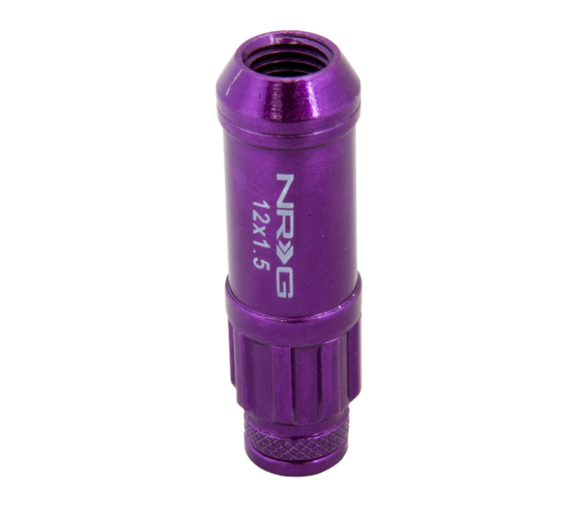 Picture of NRG 700 Series M12 X 1.5 Steel Lug Nut w/Dust Cap Cover Set 21 Pc w/Locks & Lock Socket - Purple