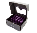 Picture of NRG 700 Series M12 X 1.5 Steel Lug Nut w/Dust Cap Cover Set 21 Pc w/Locks & Lock Socket - Purple
