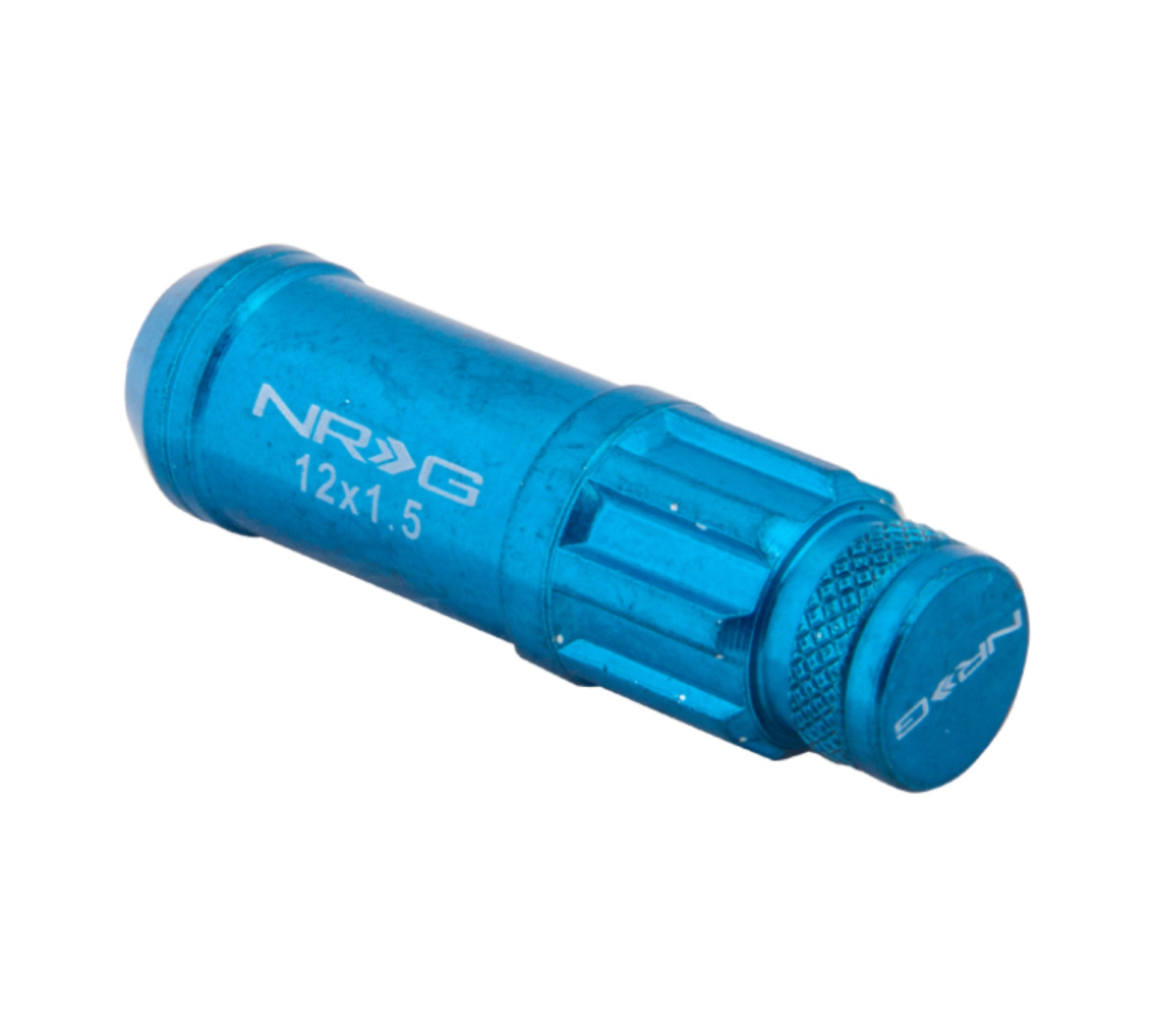 Picture of NRG 700 Series M12 X 1.5 Steel Lug Nut w/Dust Cap Cover Set 21 Pc w/Locks & Lock Socket - Blue