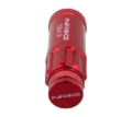Picture of NRG 700 Series M12 X 1.5 Steel Lug Nut w/Dust Cap Cover Set 21 Pc w/Locks & Lock Socket - Red