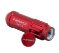 Picture of NRG 700 Series M12 X 1.5 Steel Lug Nut w/Dust Cap Cover Set 21 Pc w/Locks & Lock Socket - Red
