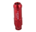 Picture of NRG 700 Series M12 X 1.5 Steel Lug Nut w/Dust Cap Cover Set 21 Pc w/Locks & Lock Socket - Red