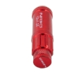 Picture of NRG 700 Series M12 X 1.25 Steel Lug Nut w/Dust Cap Cover Set 21 Pc w/Locks & Lock Socket - Red