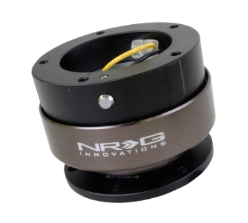Picture of NRG Quick Release Kit Gen 2.5 - Black / Black Ring (6 Hole Base 5 Hole Top)