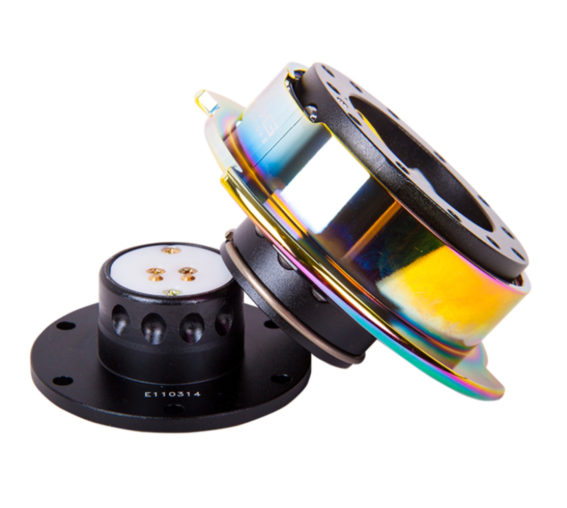 Picture of NRG Quick Release Gen 2.5 - Black Body / Neochrome Ring