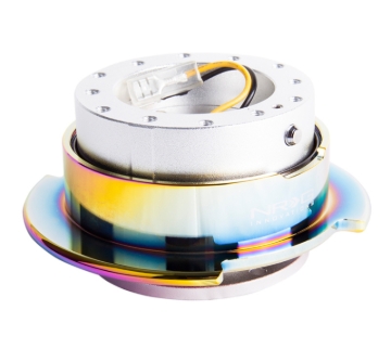 Picture of NRG Quick Release Gen 2.5 - Silver Body / Neochrome Ring