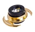 Picture of NRG Quick Release Kit Gen 3.0 - Black Body / Chrome Gold Ring w/Handles