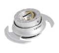 Picture of NRG Quick Release Kit Gen 3.0 - Silver Body / Silver Ring w/Handles