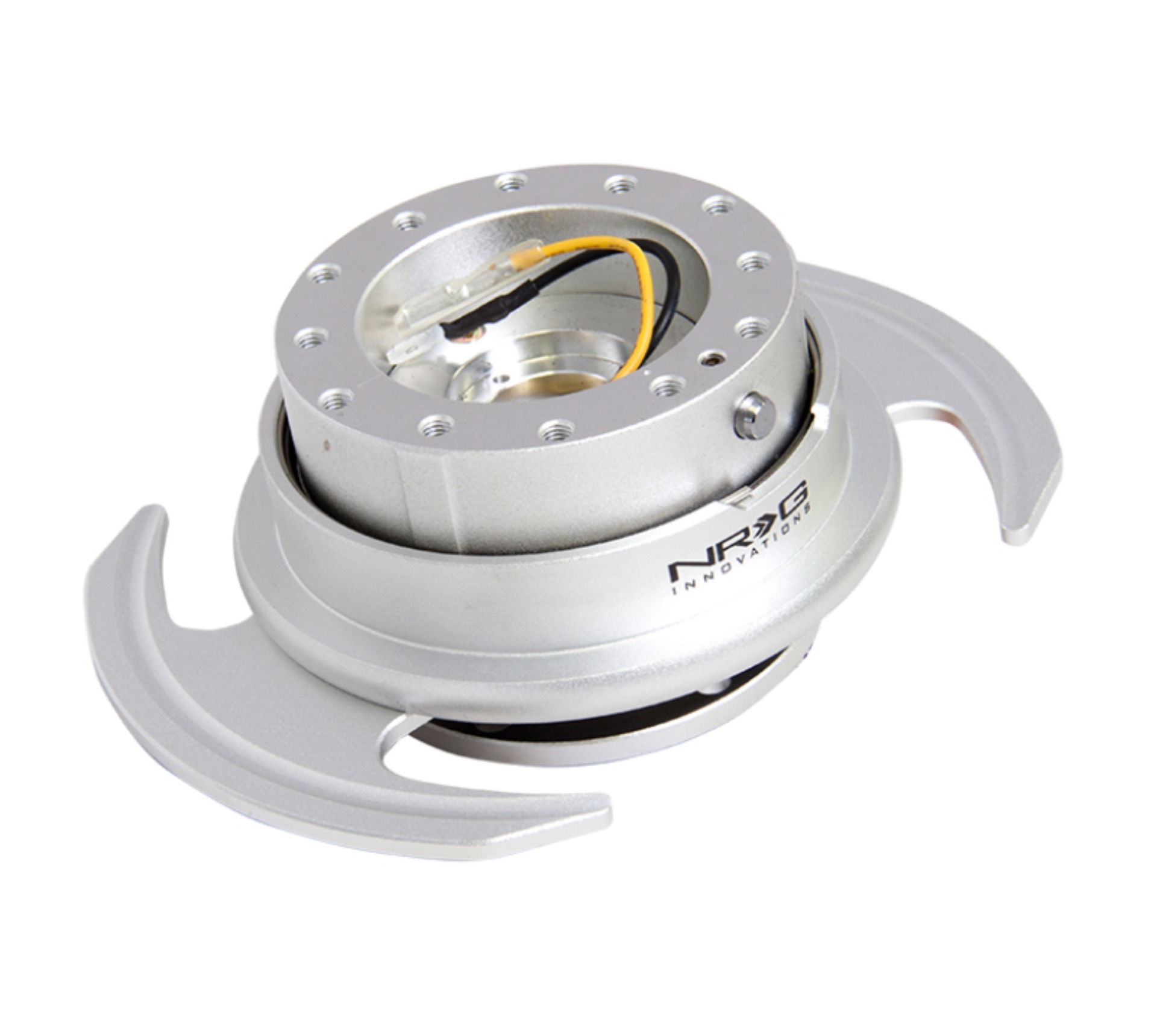 Picture of NRG Quick Release Kit Gen 3.0 - Silver Body / Silver Ring w/Handles