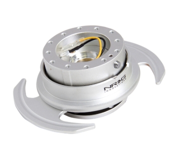 Picture of NRG Quick Release Kit Gen 3.0 - Silver Body / Silver Ring w/Handles