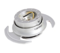 Picture of NRG Quick Release Kit Gen 3.0 - Silver Body / Silver Ring w/Handles