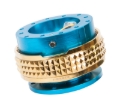 Picture of NRG Quick Release Kit - Pyramid Edition - New Blue Body / Chrome Gold Pyramid Ring