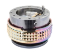 Picture of NRG Quick Release Kit - Pyramid Edition - Gunmetal Body / Neochrome Pyramid Ring