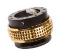 Picture of NRG Quick Release Kit - Pyramid Edition - Black Body / Chrome Gold Pyramid Ring