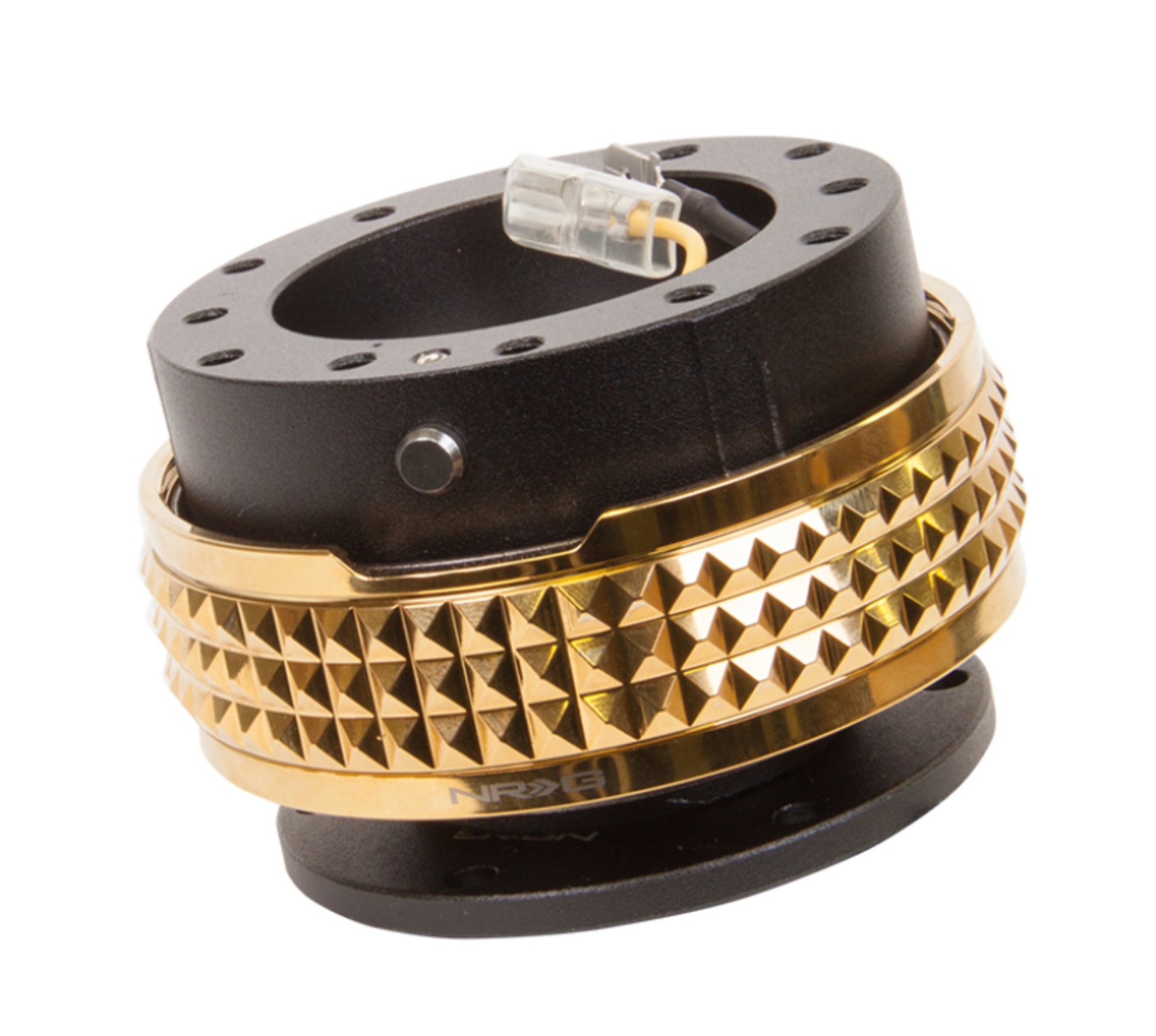 Picture of NRG Quick Release Kit - Pyramid Edition - Black Body / Chrome Gold Pyramid Ring