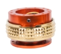 Picture of NRG Quick Release Kit - Pyramid Edition - Orange Body / Chrome Gold Pyramid Ring