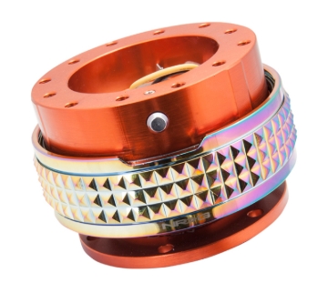 Picture of NRG Quick Release Kit - Pyramid Edition - Orange Body / Neochrome Pyramid Ring