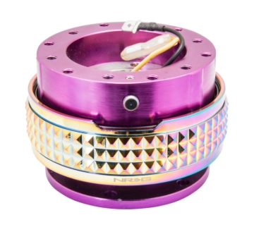 Picture of NRG Quick Release Kit - Pyramid Edition - Purple Body / Neochrome Pyramid Ring