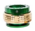 Picture of NRG Quick Release Kit - Pyramid Edition - Green Body / Chrome Gold Pyramid Ring