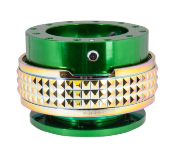 Picture of NRG Quick Release Kit - Pyramid Edition - Green Body / Neochrome Pyramid Ring