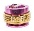 Picture of NRG Quick Release Kit - Pyramid Edition - Pink Body / Chrome Gold Pyramid Ring