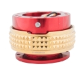 Picture of NRG Quick Release Kit - Pyramid Edition - Red Body / Chrome Gold Pyramid Ring