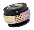Picture of NRG Quick Release Kit - Pyramid Edition - Black Body / Neochrome Pyramid Ring