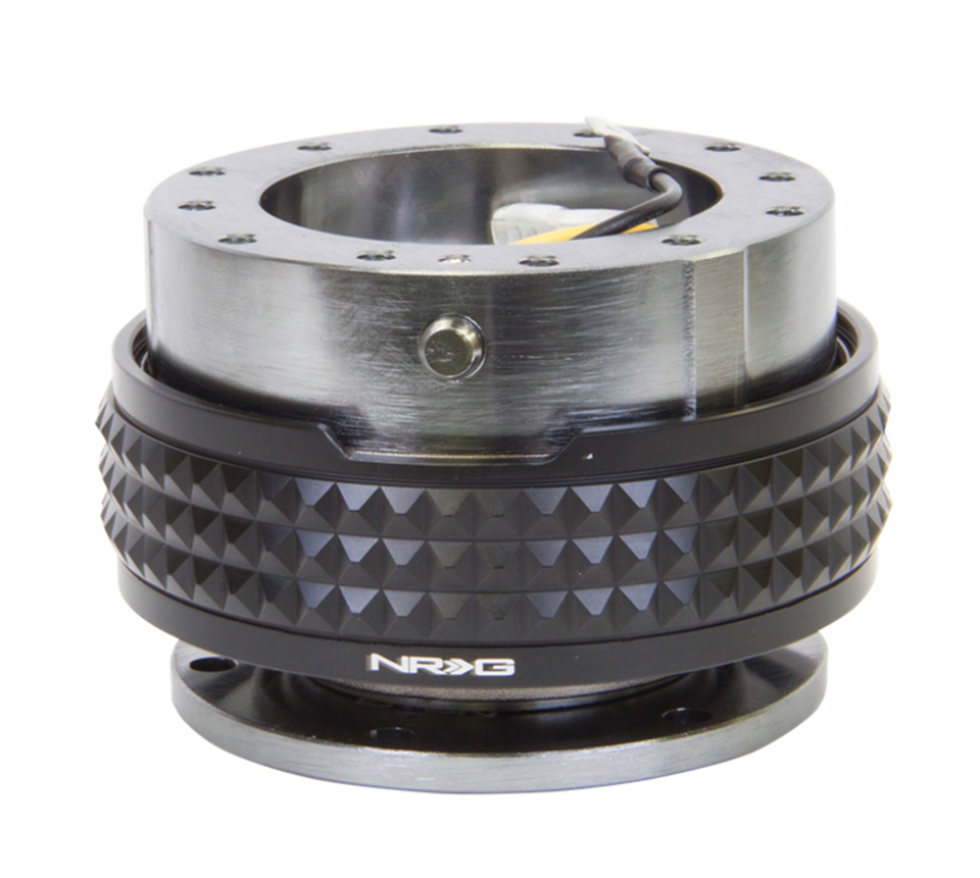 Picture of NRG Quick Release Kit - Pyramid Edition - Gunmetal Body / Black Pyramid Ring