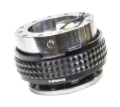 Picture of NRG Quick Release Kit - Pyramid Edition - Gunmetal Body / Black Pyramid Ring