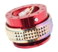 Picture of NRG Quick Release Kit - Pyramid Edition - Red Body / Neochrome Pyramid Ring