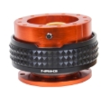 Picture of NRG Quick Release Kit - Pyramid Edition - Orange Body / Black Pyramid Ring