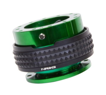 Picture of NRG Quick Release Kit - Pyramid Edition - Green Body / Black Pyramid Ring
