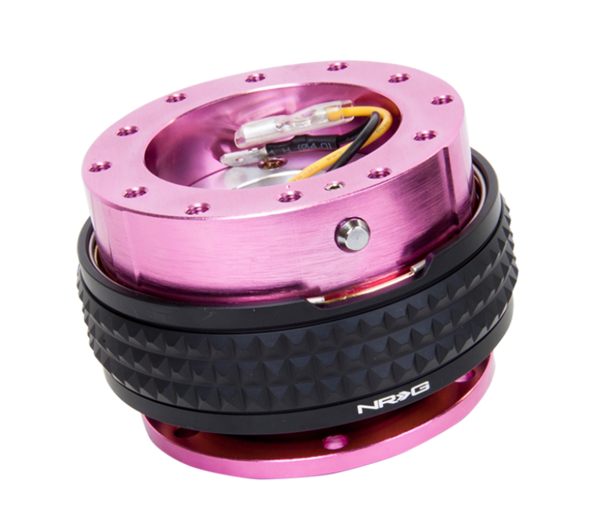 Picture of NRG Quick Release Kit - Pyramid Edition - Pink Body / Black Pyramid Ring