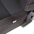 Picture of NRG Sport Seats (Pair) Type-R Cloth w/NRG Logo - Black w/Red Stitch