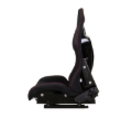 Picture of NRG FRP Bucket Seat - Reclinable (Black Cloth w/Red Stitching)