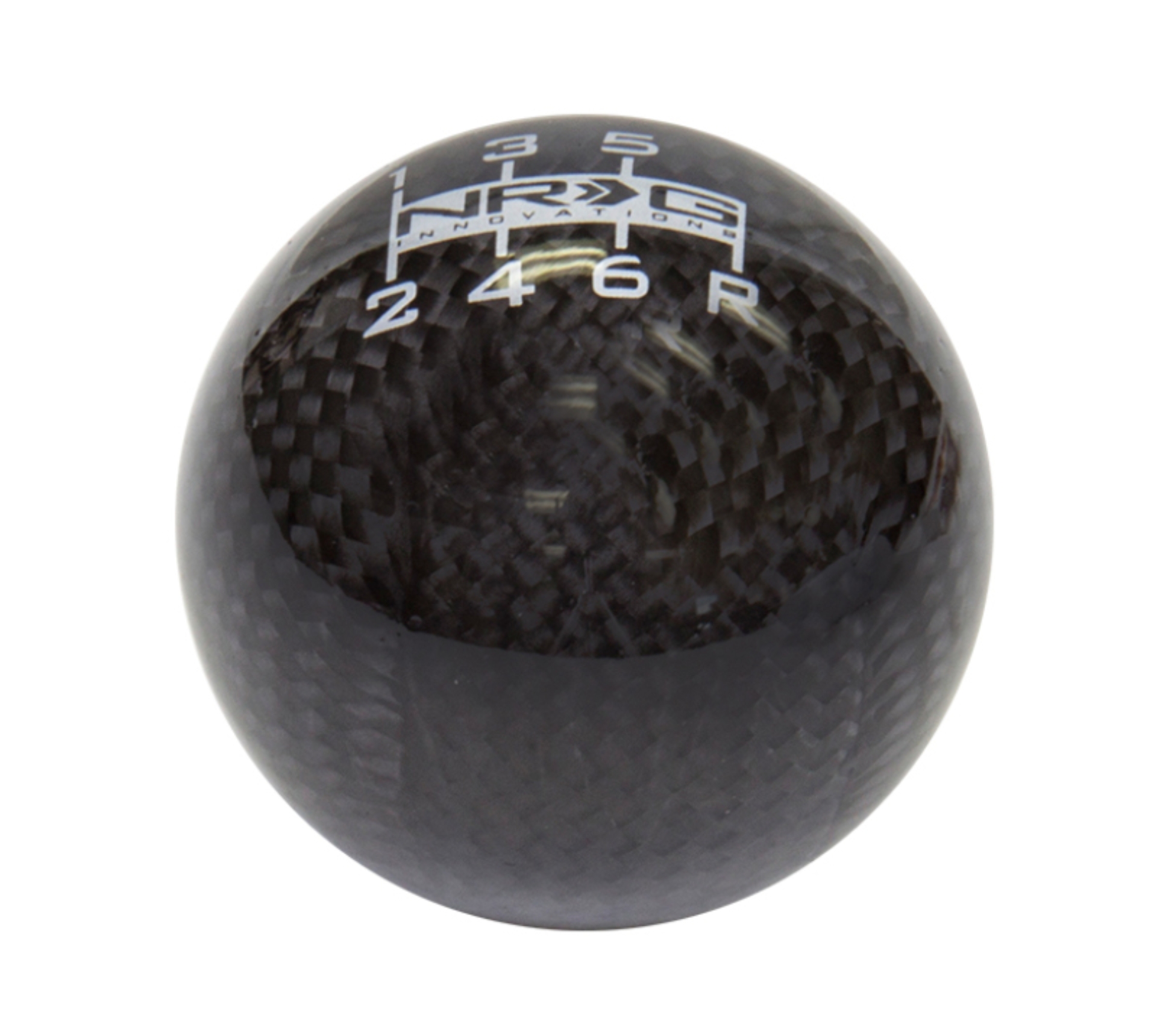 Picture of NRG Universal Ball Style Shift Knob - Black Carbon Fiber (6 Speed Pattern)